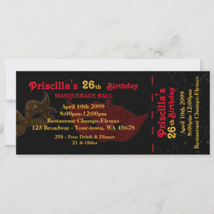 n'importe quel âge, 26e, Invitation styl, Annivers
