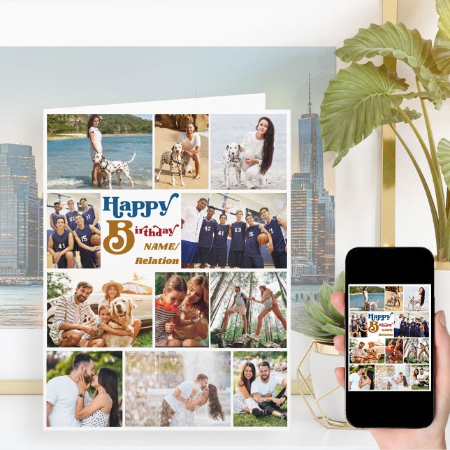 N'Importe Quel Âge Collage Photo 12 Grande Carte A (Créateur téléchargé)