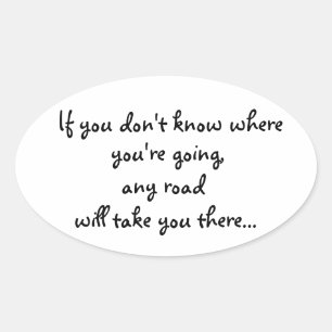 N'importe quel autocollant Road-oval