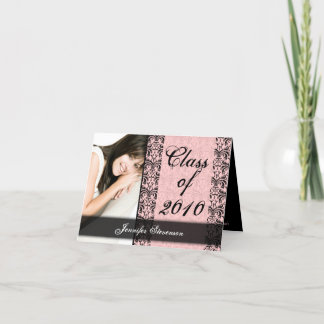 N'IMPORTE QUELLE ANNÉE Carte de Graduation Pink La