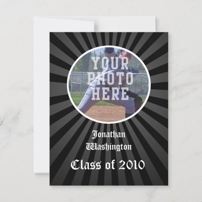 N'importe quelle année~ Faire-part de diplôme Blac (Devant)