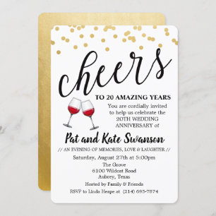 N'IMPORTE QUELLE ANNÉE - Invitation pour l'anniver