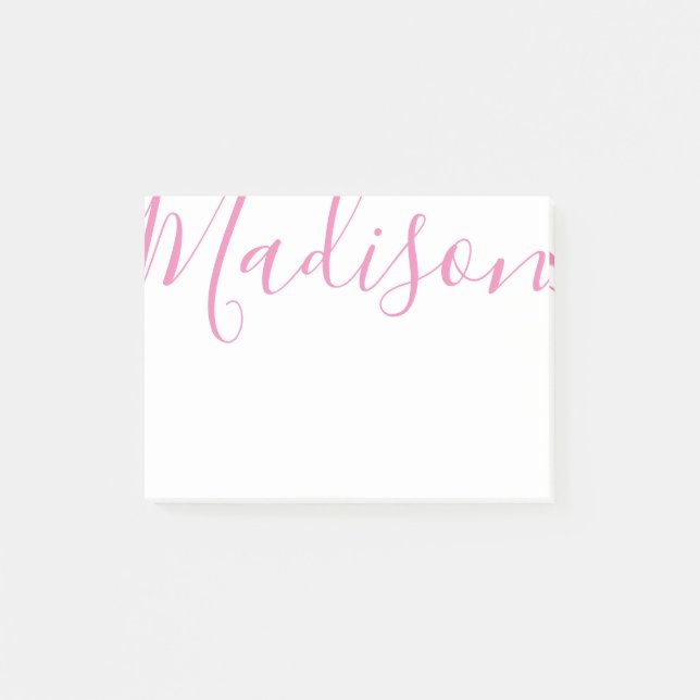 N'importe quelle couleur - Bloc-notes Post-it Nom  (Devant)