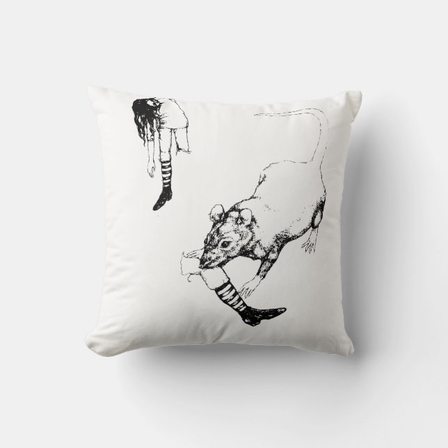 N'IMPORTE QUELLE COULEUR ! Rat avec Coussin à poup (Recto)