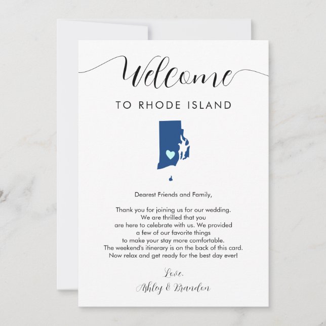 N'importe quelle couleur Rhode Island Mariage Itin (Devant)