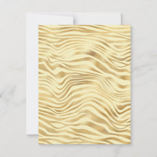 N'Importe Quelle Occasion Gold Zebra Stripes Blank