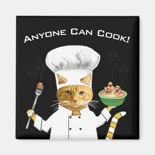N'Importe Qui Peut Cuisiner ! Aimant frigorifique 