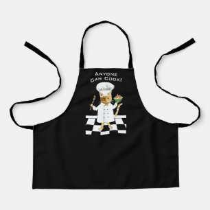 N'Importe Qui Peut Cuisiner ! Tablier noir Kitty p