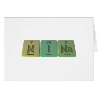 Nina en tant que sodium d'iode d'azote