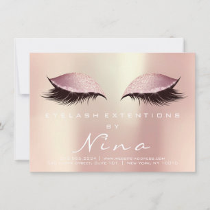 Nina Lashes Extension Aftercare Instruction Pink