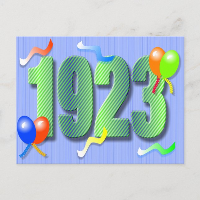 Ninetieth Anniversaire 1923 Carte postale (Devant)