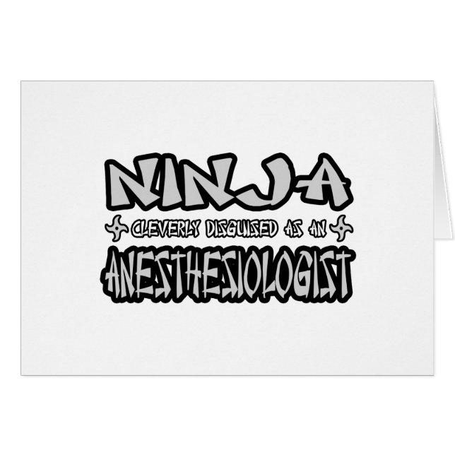 Ninja...Anesthésiste (Devant horizontal)