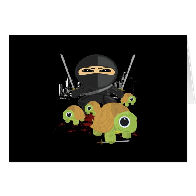Ninja avec tortues (Devant horizontal)