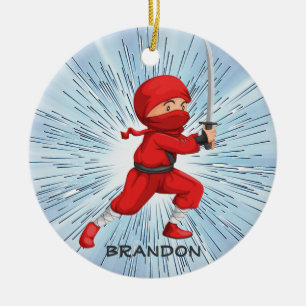 Ninja Boy Design Ornement