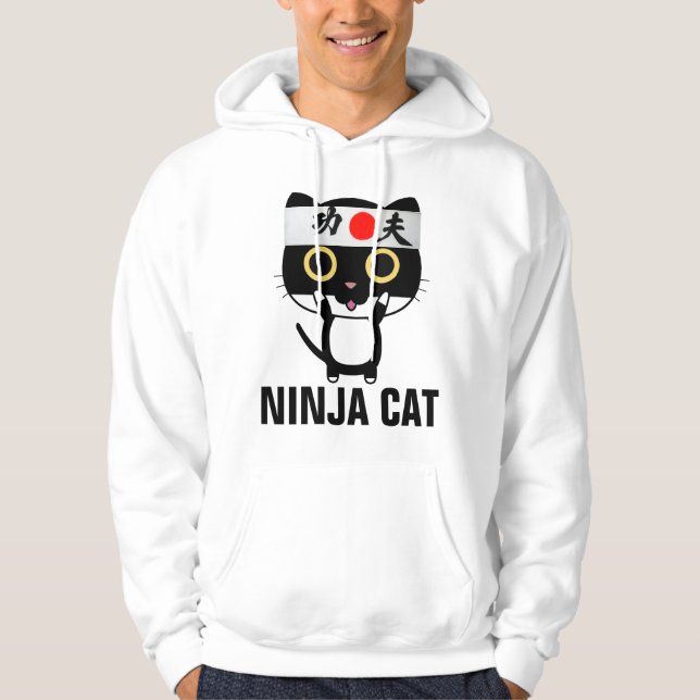 NINJA CAT Funny Mens Sweat - shirts à capuche & T- (Devant)