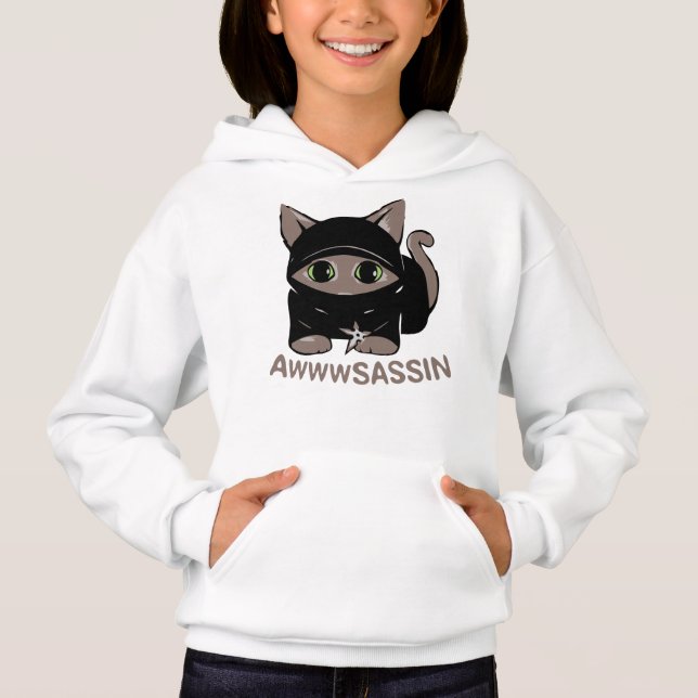 Ninja Cat Kids Shirt (Devant)
