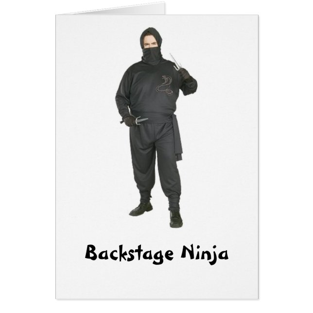 Ninja dans les coulisses (Devant)
