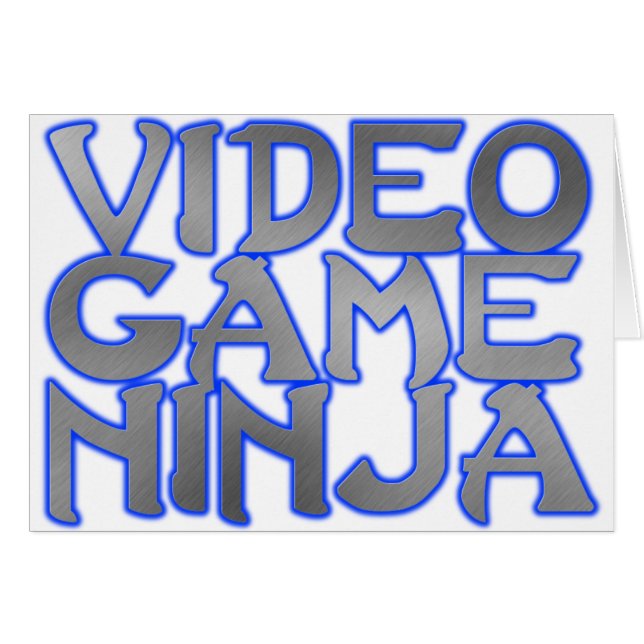 NINJA de JEU VIDÉO (bleus) (Devant horizontal)