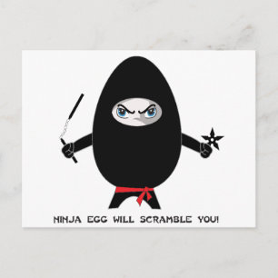Ninja Egg vous écrasera Carte Postale
