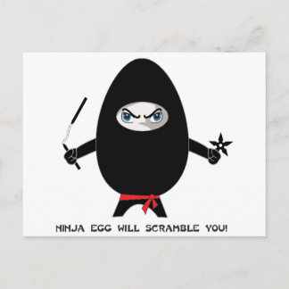 Ninja Egg vous écrasera Carte Postale