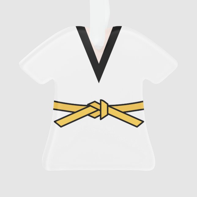 Ninja En Formation Ornement De Ceinture Jaune (devant)