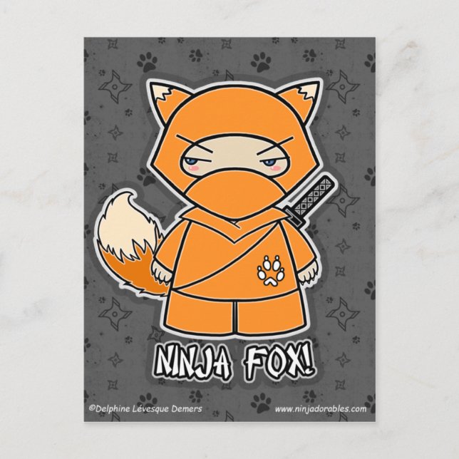 Ninja Fox ! Carte postale (Devant)