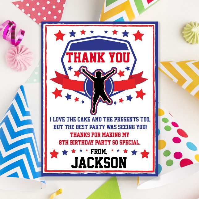 Ninja Guerrier Carte de remerciements d'anniversai (Créateur téléchargé)