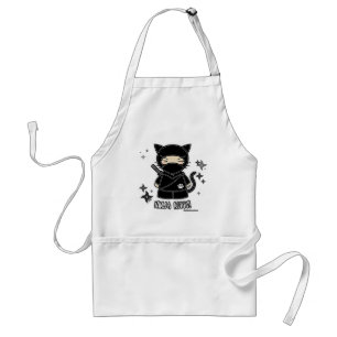 Ninja Kitty ! Avec le tablier de Shurikens