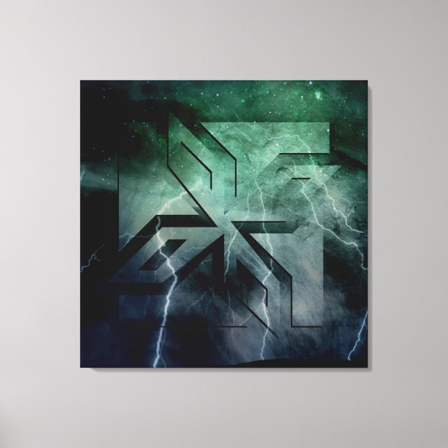 Ninja Star Icon, Galaxy Lightning overlay Art Déco (Recto)