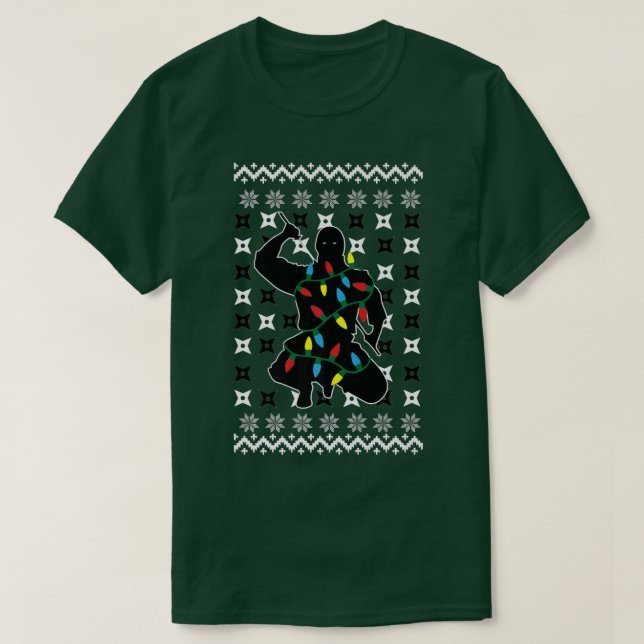 Ninja Ugly Christmas Sweat Design avec Noël (Design devant)