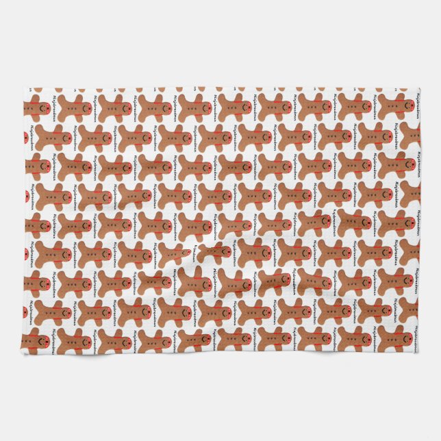 Ninjabreadman biscuit (biscuit) serviette à thé (Horizontal)