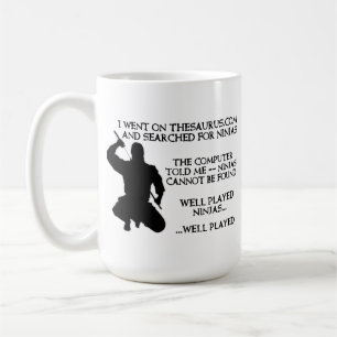 Ninjas du thésaurus Mug Ninja drôle