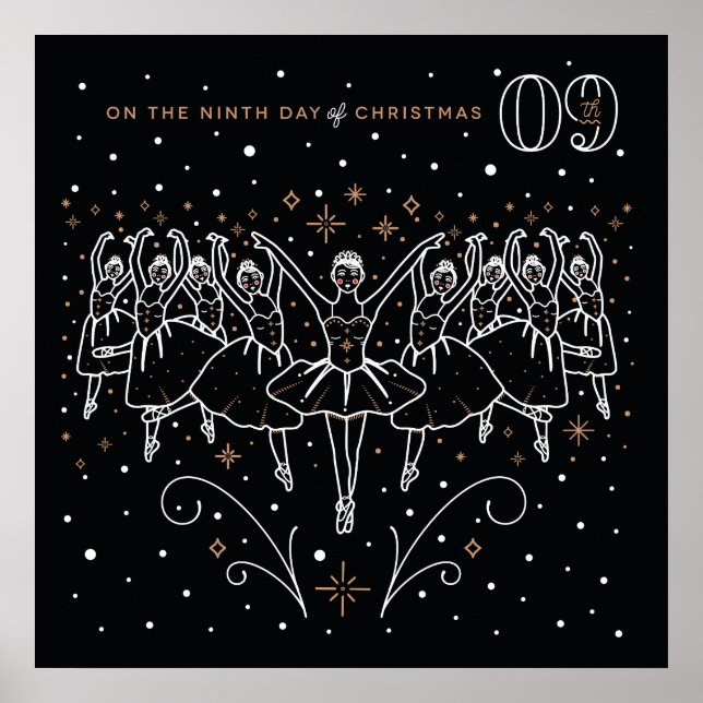 Ninth Day of Christmas Poster 24x24 (Devant)