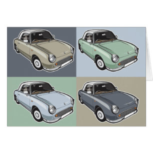 Nissan Figaro dans quatre couleurs