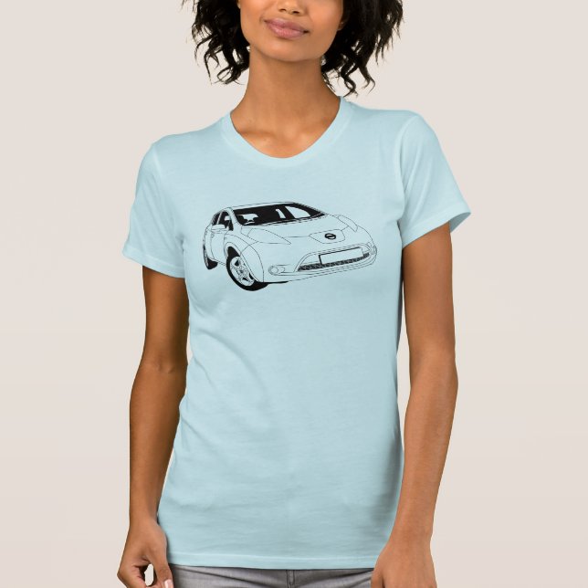Nissan poussent des feuilles T-shirt (Devant)