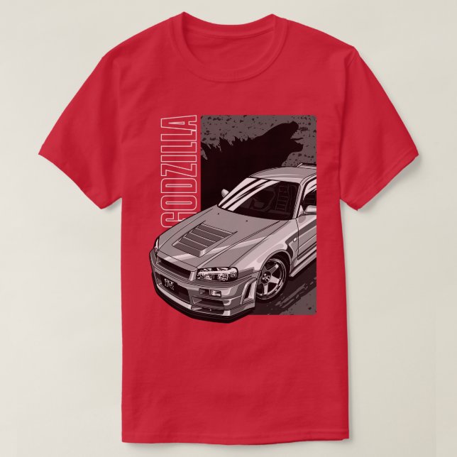 Nissan Skyline GTR R34 TShirt (Design devant)