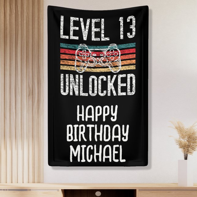 Niveau 13 Déverrouillé 13e bannière anniversaire (Créateur téléchargé)