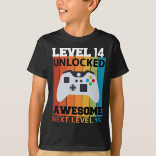 Niveau 14 T-shirt Anniversaire déverrouillé