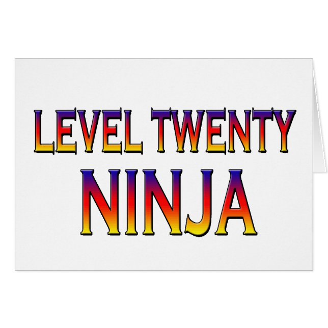 Niveau 2 ninja (Devant horizontal)