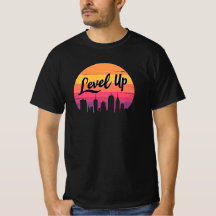 NIVEAU HAUT DE LA VILLE SKYLINE RETRO SUNSET