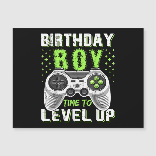 Niveau Up Anniversaire Jeu vidéo pour garçon (Devant)
