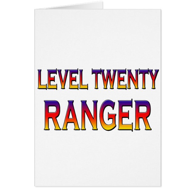 Niveau vingt ranger (Devant)