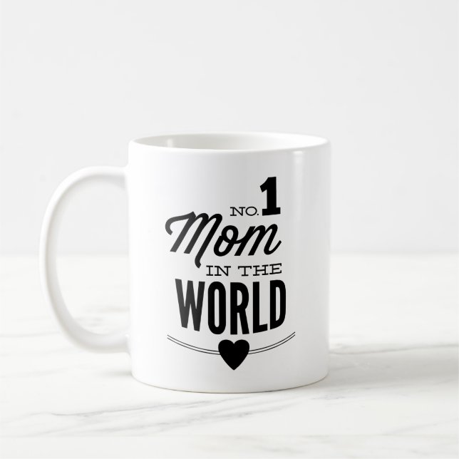 No 1 Maman Dans La Mug De Café Au Monde (Gauche)