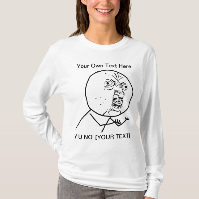NO- 2 de Y U a dégrossi long T-shirt de douille de (Devant)