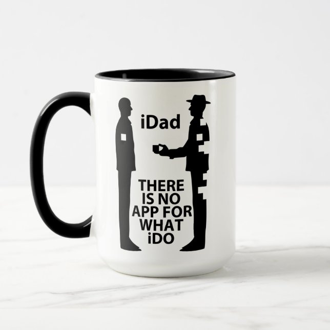 "NO APP 4 iDAD" Mug (Gauche)