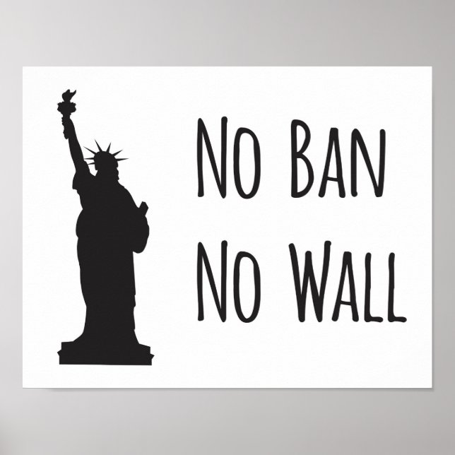 No Ban No Wall - Poster (Devant)