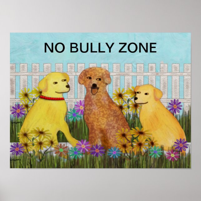 No Bully Zone Motivational Poster (Devant)