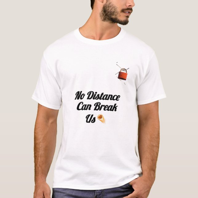 “No Can Break Us Couple T-Shirt – Holding graphic  (Devant)