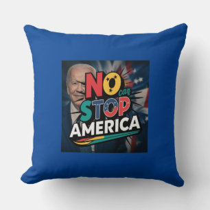 No Can Stop America Coussin - Décor intérieur patr