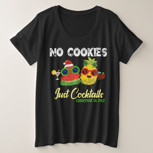 NO Cookies Just Cocktails Noël en juillet Fruits (Design devant)